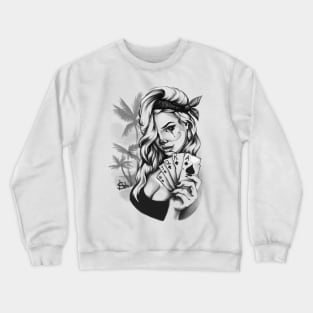 Chicano girl Crewneck Sweatshirt